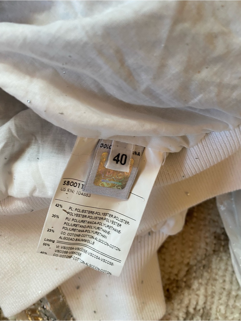 Dolce & Gabbana Silver and white Trim Bomber Jacket - Picture 5 of 5